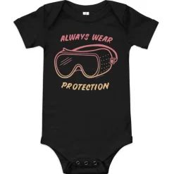 Cognitive Surplus Always Wear Protection Baby Bodysuit* Baby Bodysuits