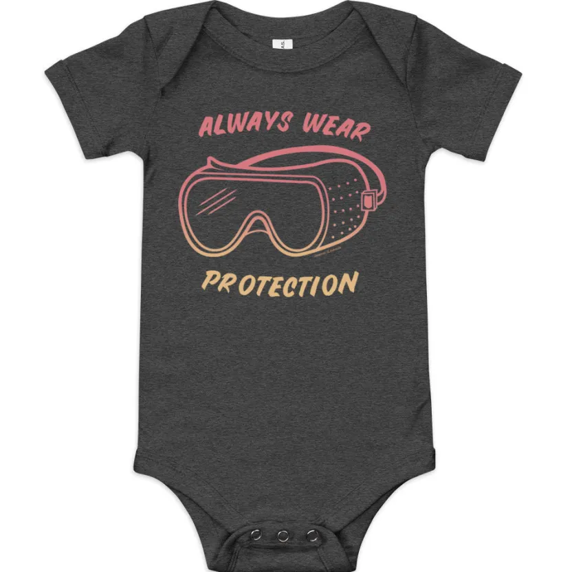 Cognitive Surplus Always Wear Protection Baby Bodysuit* Baby Bodysuits