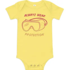 Cognitive Surplus Always Wear Protection Baby Bodysuit* Baby Bodysuits