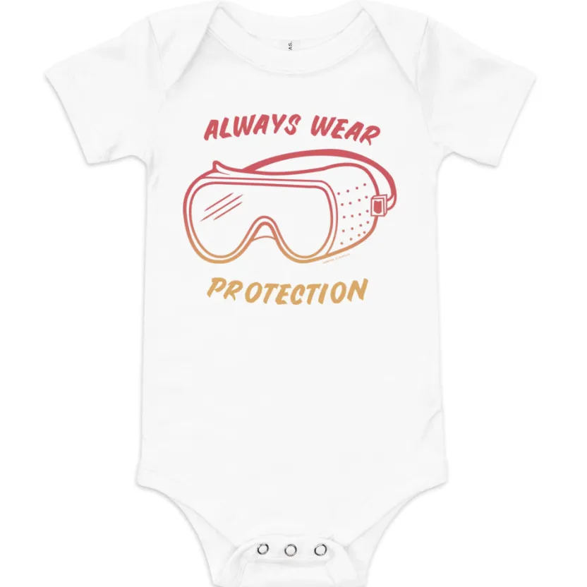 Cognitive Surplus Always Wear Protection Baby Bodysuit* Baby Bodysuits