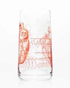 Cognitive Surplus Anatomical Heart Drinking Glass – Tumbler Glass | * Drinking Glasses | Medicine