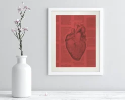 Cognitive Surplus Anatomical Heart Scientific Illustration Wall Art | * Wall Art | Medicine