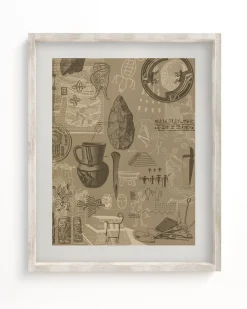 Cognitive Surplus Archaeology Scientific Illustration Art Print | * Wall Art | Anthropology & Archaeology