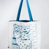 Cognitive Surplus Beneath the Waves | Reversible Canvas Tote Bag* Tote Bags | Marine Biology