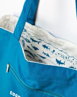 Cognitive Surplus Beneath the Waves | Reversible Canvas Tote Bag* Tote Bags | Marine Biology