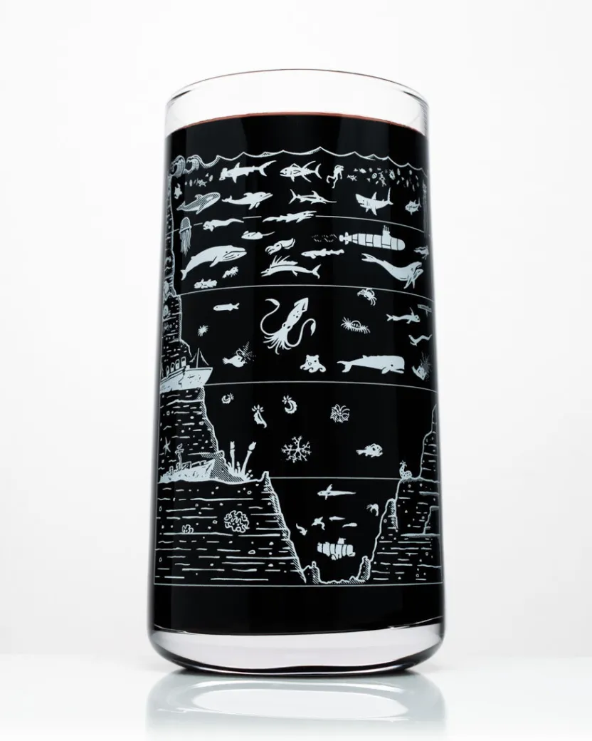Cognitive Surplus Beneath the Waves Drinking Glass - Marine Biology | * Drinking Glasses | Marine Biology