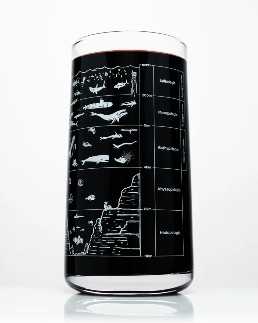 Cognitive Surplus Beneath the Waves Drinking Glass - Marine Biology | * Drinking Glasses | Marine Biology