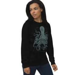 Cognitive Surplus Beware the Kraken Sweatshirt - Organic* Sweatshirts | Marine Biology