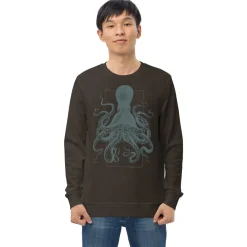 Cognitive Surplus Beware the Kraken Sweatshirt - Organic* Sweatshirts | Marine Biology