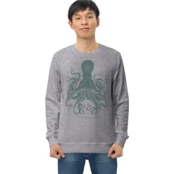 Cognitive Surplus Beware the Kraken Sweatshirt - Organic* Sweatshirts | Marine Biology