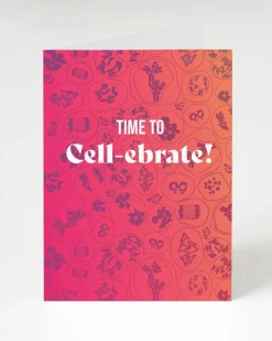 Cognitive Surplus Cellular Celebration Card - Time to Cell-ebrate | * Greeting Cards