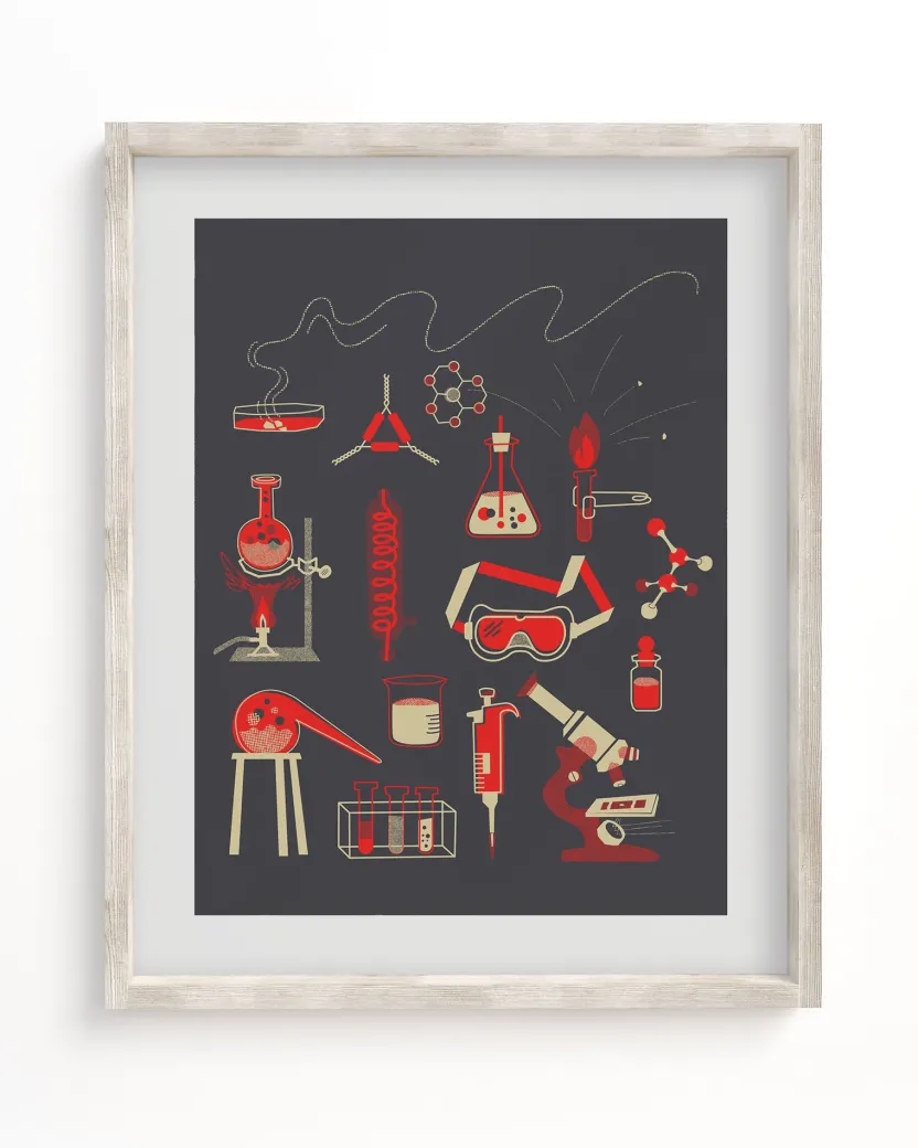 Cognitive Surplus Chemistry Lab Museum Print | Chemistry Gift* Wall Art | Pharmacy