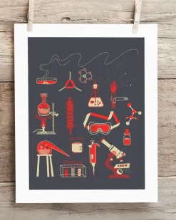 Cognitive Surplus Chemistry Lab Museum Print | Chemistry Gift* Wall Art | Pharmacy