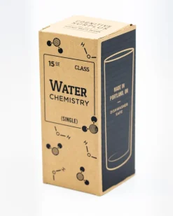 Cognitive Surplus Chemistry of Water Tumbler Glass | Chemistry Gift* Drinking Glasses | Pharmacy