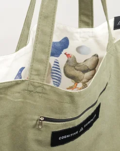 Cognitive Surplus Chickens & Eggs Tote Bag | Reversible Tote* Tote Bags | Veterinary Science