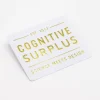 Cognitive Surplus Logo Gold Sticker* Stickers