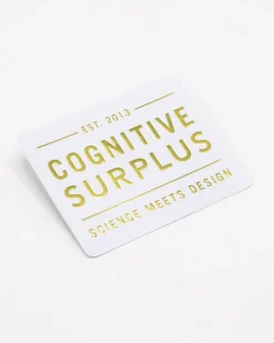Cognitive Surplus Logo Gold Sticker* Stickers