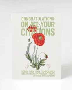 Cognitive Surplus Congratulations on all Your Citations Greeting Card | * Greeting Cards
