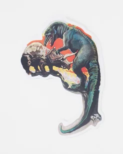 Cognitive Surplus Dinosaur Fight Sticker* Stickers | Paleontology