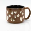 Cognitive Surplus Dinosaur Footprints Mug - Hand Carved | * Mugs | Paleontology