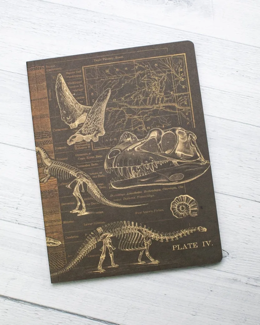 Cognitive Surplus Dinosaur Softcover Notebook | Paleontology Dotted Journal* The Experiment | Paleontology