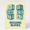 Cognitive Surplus DNA Building Blocks Card - New Baby Card | * Greeting Cards | Genetics