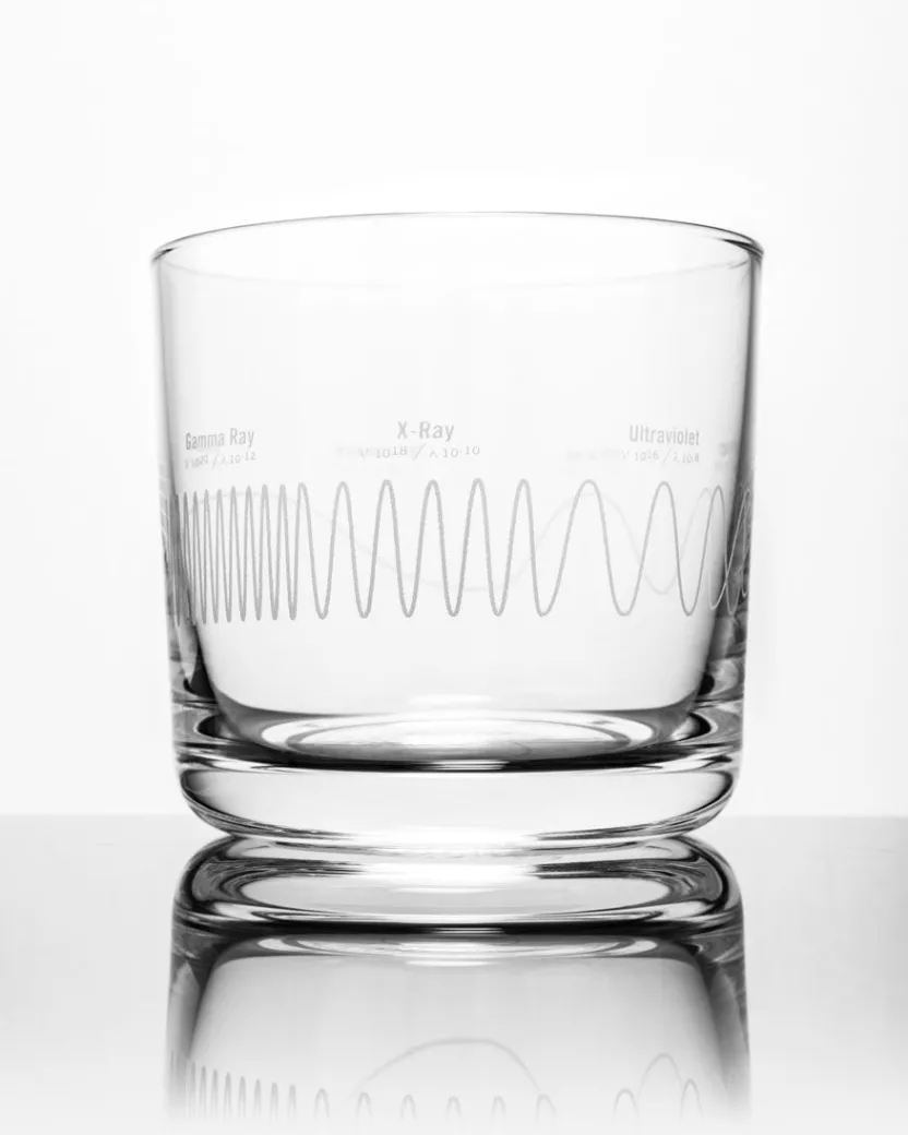 Cognitive Surplus Electromagnetic Spectrum Whiskey Glass - Scotch Glass | * Rocks Glasses | Engineering