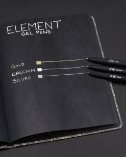 Cognitive Surplus Element Gel Pens (Single)* Black Paper Notebooks | Pens