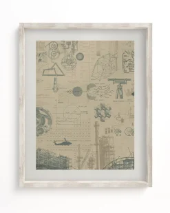 Cognitive Surplus Engineering Plate 2 Museum Print | Engineer Gift* Wall Art | Physics