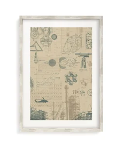 Cognitive Surplus Engineering Plate 2 Museum Print | Engineer Gift* Wall Art | Physics