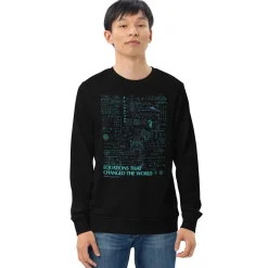 Cognitive Surplus Equations That Changed the World Sweatshirt - Organic* Sweatshirts | Math