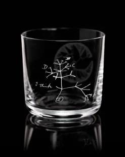 Cognitive Surplus Evolution Tree of Life Whiskey Glass - Scotch Glass | * Rocks Glasses | Biology