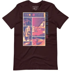 Cognitive Surplus Explore the Cosmos Graphic Tee - Magenta* Unisex Graphic Tees | Engineering