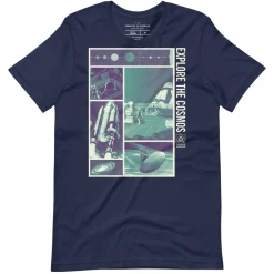 Cognitive Surplus Explore the Cosmos Graphic Tee - Teal* Unisex Graphic Tees | Engineering
