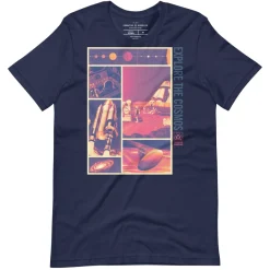 Cognitive Surplus Explore the Cosmos Graphic Tee - Magenta* Unisex Graphic Tees | Engineering