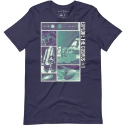 Cognitive Surplus Explore the Cosmos Graphic Tee - Teal* Unisex Graphic Tees | Engineering