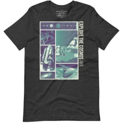 Cognitive Surplus Explore the Cosmos Graphic Tee - Teal* Unisex Graphic Tees | Engineering