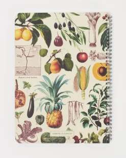 Cognitive Surplus Farmer's Market Fruits & Veggies Spiral Notebook | * The Helix | Botany