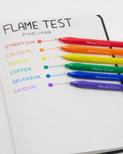 Cognitive Surplus Flame Test Fineliner Pens (Pack of 6)* Pens | Chemistry