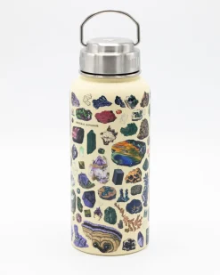 Cognitive Surplus Gems & Minerals 32 oz Stainless Steel Bottle by* Travel Mugs | Water Bottles