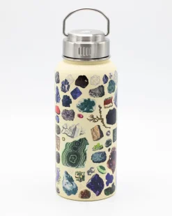 Cognitive Surplus Gems & Minerals 32 oz Stainless Steel Bottle by* Travel Mugs | Water Bottles