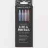 Cognitive Surplus Gems & Minerals Metallic Gel Pens (Pack of 6)* Black Paper Notebooks | Pens