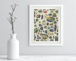 Cognitive Surplus Gems & Minerals Museum Print | Geology Gift* Wall Art | Geology + Earth Science