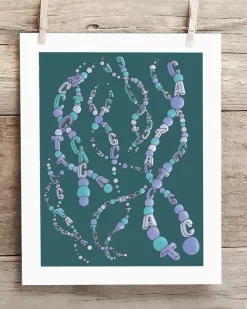 Cognitive Surplus Genetics: DNA Museum Print | Pharmacist Gift* Wall Art | Microbiology