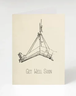 Cognitive Surplus Get Well Card - Broken Leg Stationery | * Greeting Cards | Medicine