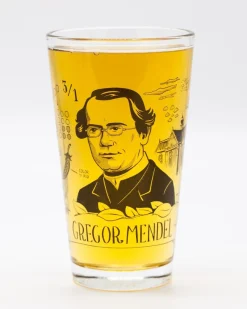Cognitive Surplus Gregor Mendel Pint Glass | Microbiologist* Beer Glasses | Microbiology