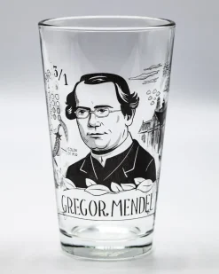 Cognitive Surplus Gregor Mendel Pint Glass | Microbiologist* Beer Glasses | Microbiology