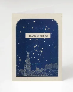 Cognitive Surplus Happy Holidays Card - Star Chart Greeting Card | * Greeting Cards | Astronomy