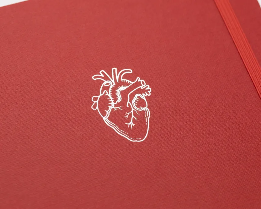 Cognitive Surplus Heart A5 Hardcover Notebook - Dotted Lines | * The Abstract | Medicine