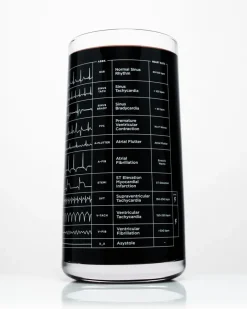 Cognitive Surplus Heartbeat Drinking Glass – EKG Tumbler | * Drinking Glasses | Medicine